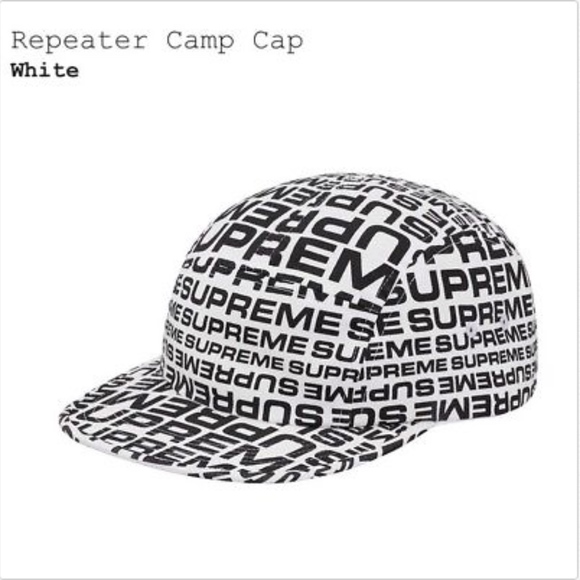 Supreme Other - SUPREME Repeater Camp Cap White Hat NEW IN HAND!